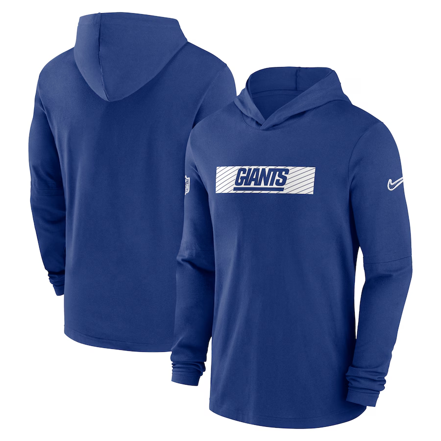 Men New York Giants blue style #2 2024 Nike NFL Hoodie